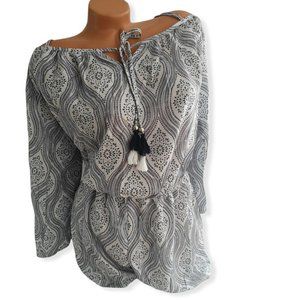 Off The Shoulder Cold Shoulder Romper XL